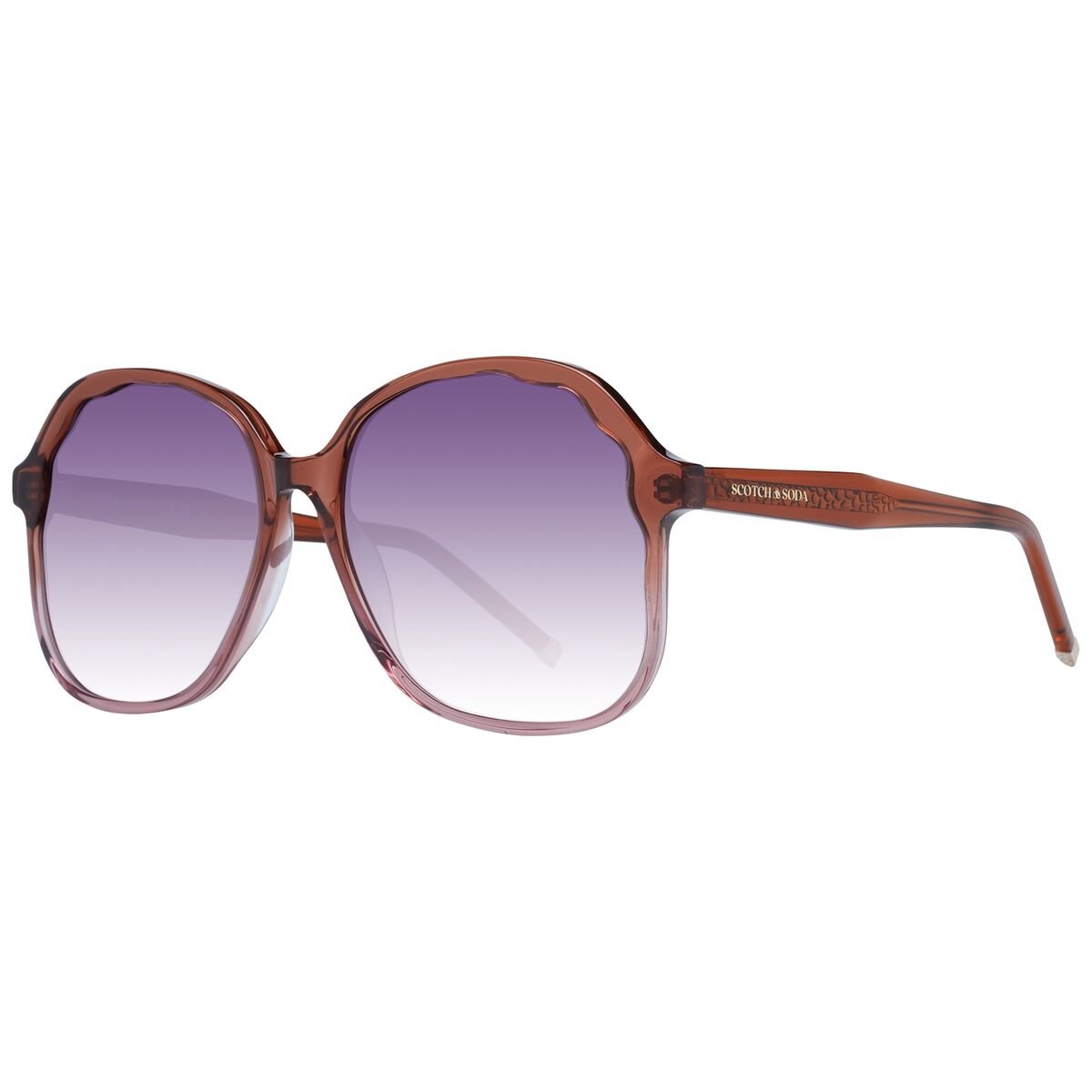 Scotch & Soda Zonnebril – Rood/Purper Acetaat met Degrade Glazen Scotch & Soda Zonnebril – Rood/Purper Acetaat met Degrade Glazen